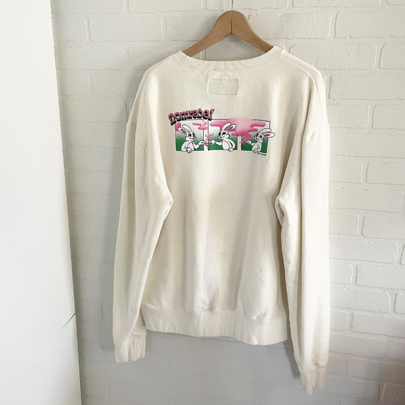 Domrebel Carrot Sweatshirt Cream Streetwear Farfetch Made in Canada Rabbit XL - Picture 8 of 12